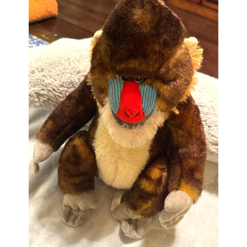 Petting Zoo Mandrill Monkey Primate Plush Toy 12